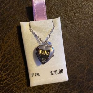 Marathon Company ( Kiddie Kraft Locket Necklace ) Sterling Silver, Engraved